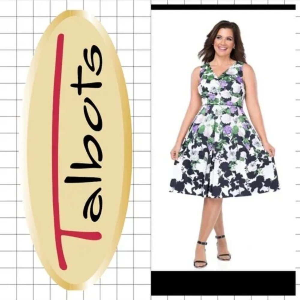 TALBOTS OPRAH COLLECTION FLORAL DRESS